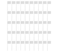 Shurhome 50 bandiere di confine in PVC a contrasto bianco | Design resistente alle intemperie per giardini paesaggistici, fattoria e prati, con facile identificazione delle zone