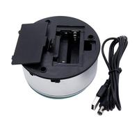 Shurhome Base illuminata a LED multicolore con alimentazione USB per la presentazione di cristalli e la presentazione di opere d'arte Supporto illuminato in plastica robusta con cristalli, Taglia