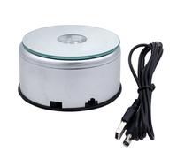 Shurhome Base illuminata a LED multicolore con alimentazione USB per la presentazione di cristalli e la presentazione di opere d'arte Supporto illuminato in plastica robusta con cristalli, Taglia