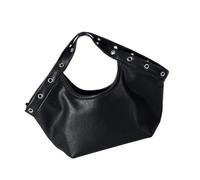 Shurhome Borsa a tracolla da donna piccola alla moda Satchel portafogli con la parte superiore, borse a tracolla da donna, Nero