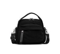 Shurhome Borsa a tracolla da donna, piccola borsa a tracolla in nylon con superiore, alla moda, borsa a tracolla Satchel, borsa a tracolla alla moda, Nero