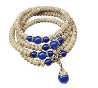 Shurhome Bracciale di perle con stella Bodhi per alleviare lo stress e per uno stile di vita equilibrato con stella positiva Bodhi, Taglia unica, come descritto