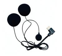 Shurhome Cuffie per casco con base USB di tipo C per casco integrale con microfono antirumore e altoparlante ergonomico tipo C
