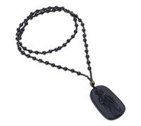 Shurhome Delicata collana con medaglione in giada artificiale che incarna la benedizione e i Buddha positivi, gioielli personalizzati, Einheitsgröße, come descritto, come descritto