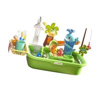 Shurhome Giocattolo d'acqua circolante per bambini con rubinetto realistico e apprendimento precoce per sviluppare le abilità domestiche come si lavava