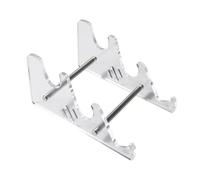 Shurhome Livelli trasparenti, supporto tastiera rimovibile, scheda, base rinforzata, portaoggetti multifunzionale per accessori da scrivania, supporto tastiera per computer