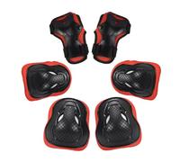 Shurhome Set di protezioni per pattini a rotelle, per bambini, pattinaggio regolabile, ginocchiere, paramani per ragazzi e ragazze, skateboard, imbottitura traspirante