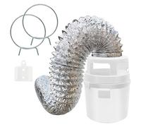 Shurhome Set di sfiato per essiccatore interno per contenitore di raccolta pelucchi elettrico per filtro int elettrico per essiccatori Accessori Set di sfiato per essiccatore per appartamento