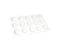 Shurhome Stampi per macaron efficienti in silicone con 15 scomparti per una distribuzione uniforme del calore e una conservazione senza problemi in silicone alimentare