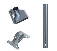 Shurhome Supporto per tetto regolabile in metallo con adattatore per radici grezzi, supporta parabola satellitare e dispositivi di rete, accessori di montaggio in metallo