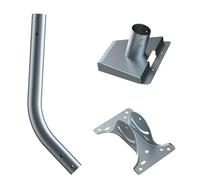 Shurhome Supporto per tetto regolabile in metallo con adattatore per radici grezzi, supporta parabola satellitare e dispositivi di rete, accessori di montaggio in metallo
