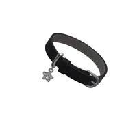 Shurhome Versatile, regolabile a forma di stella Ti, bracciale in pelle, impilabile per coppie e individui, regalo di anniversario, Taglia unica, come descritto
