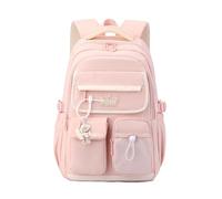 Shurhome Zaino per la gioventù, funzionale borsa per libri con supporto posteriore imbottito e tasche organizzative per l'uso quotidiano, zaino da donna, a