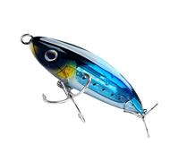 Shurzzesj Esche da pesca a matita, esche da pesca a mosca realistiche a matita Topwater, esche da pesca artificiali colorate per escursioni in acque superficiali per la pesca in barca