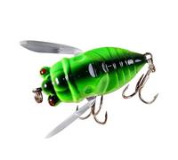 Shurzzesj Esche da pesca in acqua dolce, esche da pesca al bar, esche realistiche a forma di cicala, esche dure per la pesca, esche pesche, esche per lago e stagno d'acqua