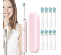 Shurzzesj Spazzolino Elettrico,Spazzolini Da Denti Elettrici Da Viaggio - Spazzolino Da Denti Elettrico Per Adulti - Ricaricabile 40000 VPM Ricarica Rapida 3 ore Ultimi 180 Giorni Timer