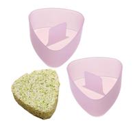 Shurzzesj Stampi per riso per sushi,Stampo per riso - Stampi per palline di riso da cucina non appiccicosi, stampi portatili per pressa di riso per Picnics, lavabili in lavastoviglie, per