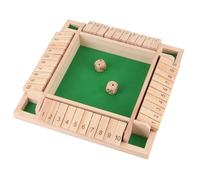 Shut The Box Game 4 Player Wooden - 2026 Upgraded Edition for Families & Adults, Tabletop Strategy Toy for Home, Parties & Classroom (D)