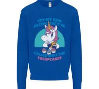 Shut The Fuckupcakes Offensiva Divertente Unicorn Bambini Felpa Maglione