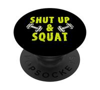 Shut Up And Squat Fun Workout PopSockets PopGrip Adesivo