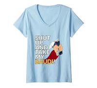 Shut up and take my Baudi - FantaSanremo Maglietta con Collo a V