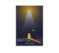 Shutter Island, poster su tela, decorazione per camera da letto, soggiorno, pareti, 30 x 45 cm, senza cornice