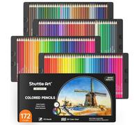 Shuttle Art 172 Matite Colorate Professionali, SoftCore Con Grafico Nomi Colori, Ideale Per Artisti Bambini Adulti per Colorare, disegnare, Scarabocchiare, Materiale Scolastico