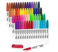 Shuttle Art 60 Pennarelli Indelebili Colorati Punta Fine, Pennarelli Permanenti Colori impermeabili, Lavori su Pietra Legno, Metallo, Vetro per Scarabocchiare Colorare