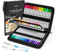 Shuttle Art 70 Pennarelli Doppia Punta Fine E Morbida Custodia Colori Vivi