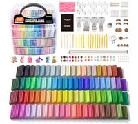 Shuttle Art Argilla Polimerica con Cottura a Forno, 82 Colori Pasta Modellabile Kit 100+ Accessori,Non Tossico,Non Appiccicoso,Ideale Fai da Te Arte Artigianato Regalo Bambini Adulti
