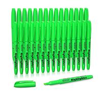 Shuttle Art Evidenziatori a Penna, 30 Pack Set Evidenziatori Colori Brillanti, Punta a Scalpello Asciugatura Rapida Evidenziatore Verdi Non-Tossico per Adulti Bambini Evidenziare Casa Scuola Ufficio