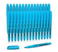 Shuttle Art Evidenziatori a Penna, 30 Pack Set Evidenziatori Colori Brillanti, Punta a Scalpello Asciugatura Rapida Evidenziatore Blu Non-Tossico per Adulti Bambini Evidenziare Casa Scuola Ufficio