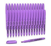 Shuttle Art Evidenziatori a Penna, 30 Pack Set Evidenziatori Colori Brillanti, Punta a Scalpello Asciugatura Rapida Evidenziatore Viola Non-Tossico per Adulti Bambini Evidenziare Casa Scuola Ufficio