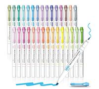 Shuttle Art Evidenziatori Pastello, 30 Evidenziatori a Doppia Punta. Evidenziare a Penna di Colore Delicato, Ideale per Adolescenti, Bambini e Adulti per Colorare, Sottolineare