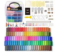 Shuttle Art Kit di argilla polimerica in 112 colori con 20 strumenti per argilla, 16 tipi di accessori, atossica, antiaderente, ideale come regalo artistico fai da te per bambini e adulti