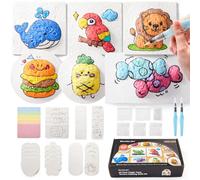 Shuttle Art Kit magico per pittura in schiuma 3D da 68 pezzi, set di penne acriliche con 68 pezzi di carta in schiuma