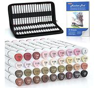 Shuttle Art Marker Pennarelli Doppia Punta Pennarelli ad alcool, 36 colori per tonalità della pelle e capelli, perfetto per bambini e adulti, ritratto, fumetti, anime, manga