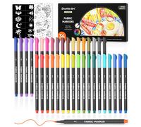 Shuttle Art Pennarelli per colori acrilici 36 colori, pennarelli per pittura a s