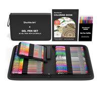 Shuttle Art Penne Gel Colorate 120 Set Penne Gel Colorate Pack Penna Glitter con