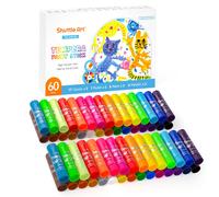 Shuttle Art Tempera Paint Sticks 60 Pack 2 Sets of 30 Colors Solid Tempera Paint Washable Super Quick Drying Works Great on