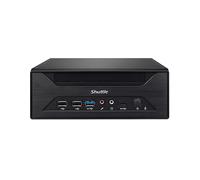 Shuttle XPC slim XH610 - Barebone - Slim-PC - LGA1700-Sockel - Intel H610 - keine CPU - RAM 0GB - GigE, 2,5 GigE - Schwarz (XH610)