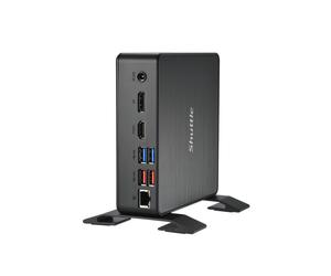 Shuttle Nano PC System NC4010XA, Intel Celeron 7305, 4 GB di RAM, 128 GB di SSD M.2, 1x HDMI, 1x DP, 1xUSB-C/DP, 6x USB3.2, 1x alloggiamento da 2,5 , 2x M.2, 1x LAN, VESA - Nouvo
