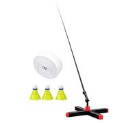 Shuttlecock Trainer - Self Exercise Swing Tool, Telescopic Racket Helper | Foldable Portable Self Exercise Structure | Family Adult Beginner Training Equipment, Improves Reaction Time Shot Execution