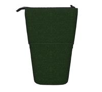 SHuWeiD Custodia verticale retrattile con stampa floreale verde Hunter con motivo floreale, adatta per penne, cosmetici e piccoli oggetti essenziali, uso quotidiano, Nero, One Size, Alla moda