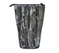 SHuWeiD Custodia verticale retrattile con stampa mimetica Cold Tree, adatta per penne, cosmetici e piccoli oggetti essenziali, uso quotidiano, Nero, One Size, Alla moda