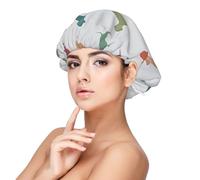SHuWeiD Cute Dachshound Dogs Print Adult Satin Sleeping Cap, Unisex Satin Sleep Cap, 33 cm Sleeping Caps Nero, nero, taglia unica