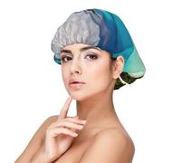 SHuWeiD Isola di Cuba Stampa Adulto Satin Sleeping Cap, Unisex Satin Sleep Cap, 33cm Sleeping Caps Nero, nero, taglia unica