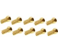 SHVP 85004-10AG - Connettore F 5.2 placcato oro con dado grande 10 (BS85004-10AG) NEW