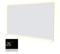 SHX Riscaldamento a infrarossi di alta qualità con WiFi 850 W, 9 - 16 mq, montaggio a soffitto o a parete, dispositivo di supporto, illuminazione per ambiente dimmerabile, telecomando, rilevamento