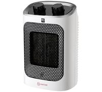 SHX Termoventilatore in ceramica PTC, 1500 W, SHX17PTC1500-1500 Watt, funzione girevole, anti-ribaltamento, per stanze fino a circa 15 m², bianco/nero